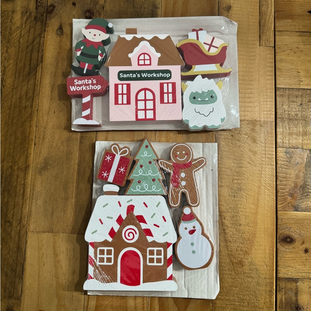 Christmas Gingerbread And Santa’s Workshop Wooden Play Sets - Target Bullseye